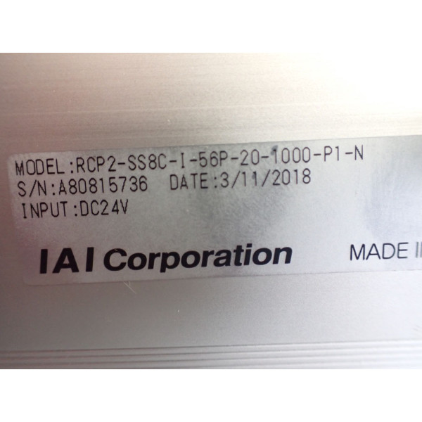 IAI CORPORATION RCP2-SS8C-I-56P-20-1000-P1-N