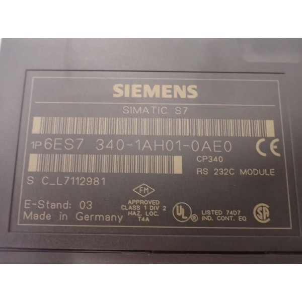 SIEMENS 6ES7340-1AH01-0AE0