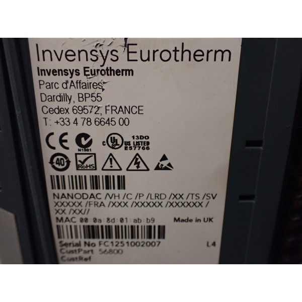 EUROTHERM NANODAC/VH/C/P/LRD/XX/TS/SV