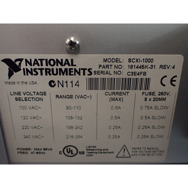 NATIONAL INSTRUMENTS 181445K-31