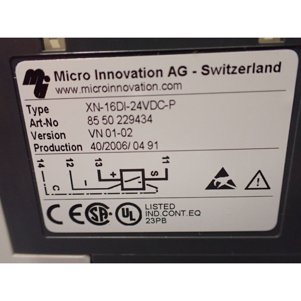 MICRO INNOVATION XN-16DI-24VDC-P