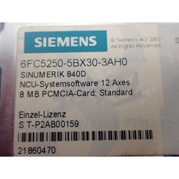 SIEMENS 6FC5250-5BX30-3AH0