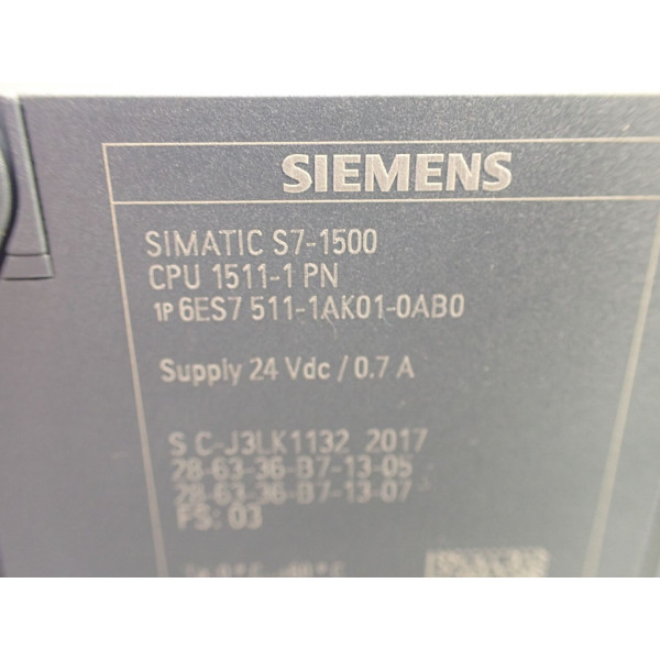 SIEMENS 6ES7511-1AK01-0AB0