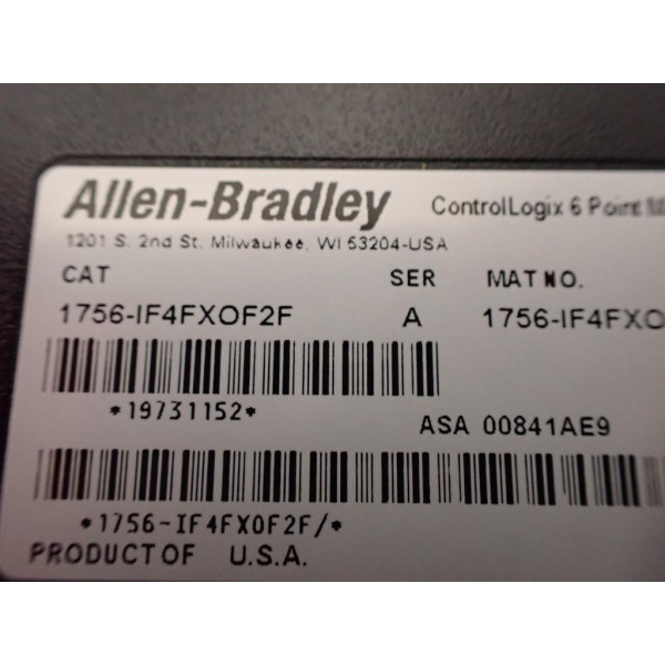 ALLEN-BRADLEY 1756-IF4FXOF2F