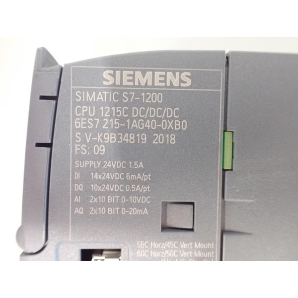 SIEMENS 6ES7215-1AG40-0BX0