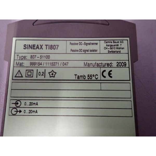 SINEAX TI807-51100