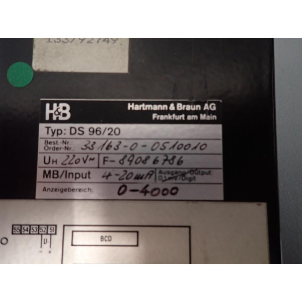 HARTMANN & BRAUN DS96/20