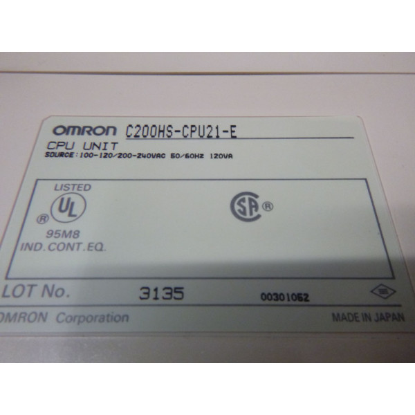 OMRON C200HS-CPU21-E