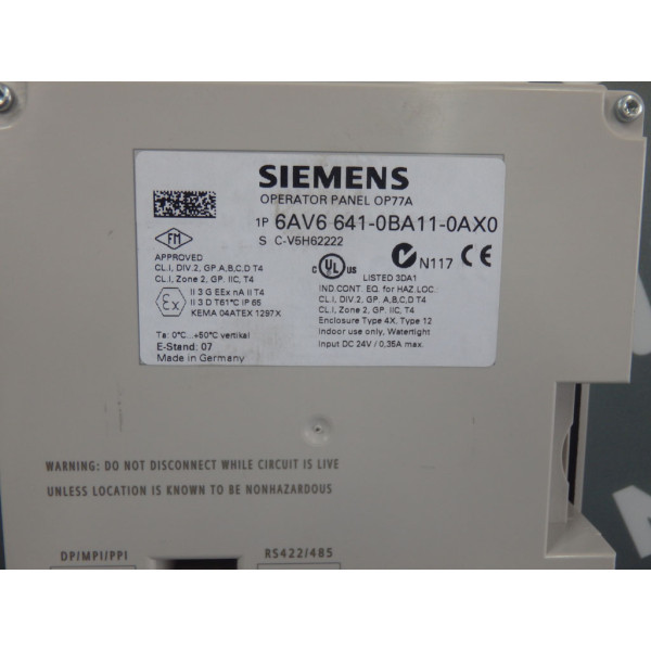 SIEMENS 6AV6641-0BA11-0AX0