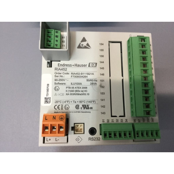 ENDRESS HAUSER  RIA452-B111B21A