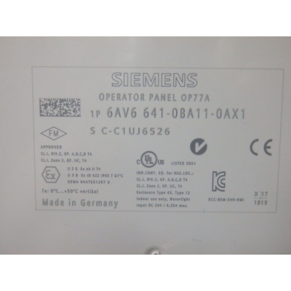 SIEMENS 6AV6641-0BA11-0AX1