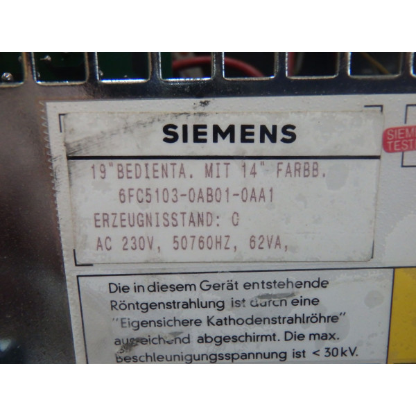 SIEMENS 6FC5103-0AB01-0AA1