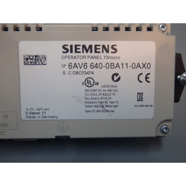 SIEMENS 6AV6640-0BA11-0AX0