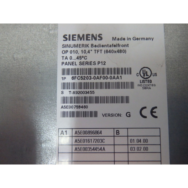 SIEMENS 6FC5203-0AF00-0AA1