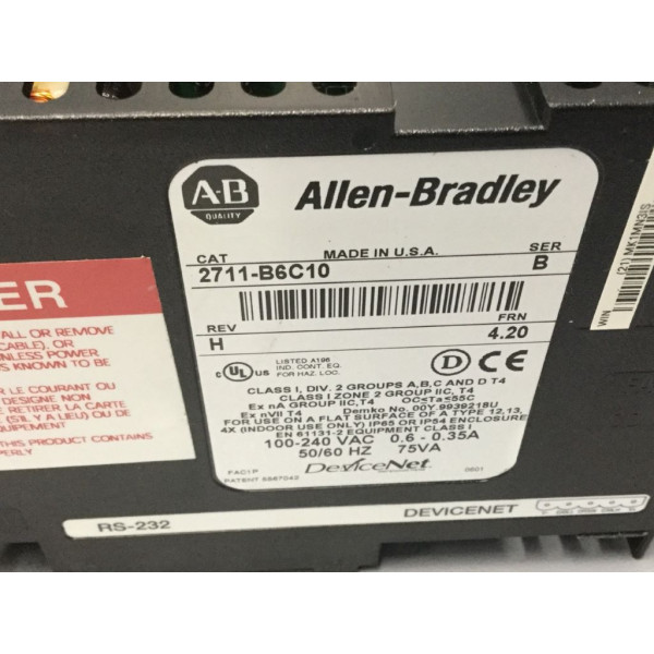 ALLEN-BRADLEY 2711-B6C10