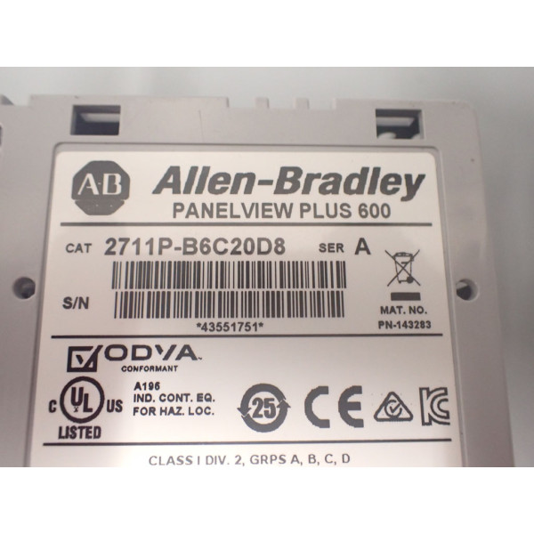 ALLEN-BRADLEY 2711P-B6C20D8