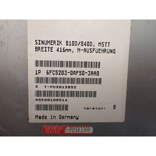 SIEMENS 6FC5203-0AF50-3AA0