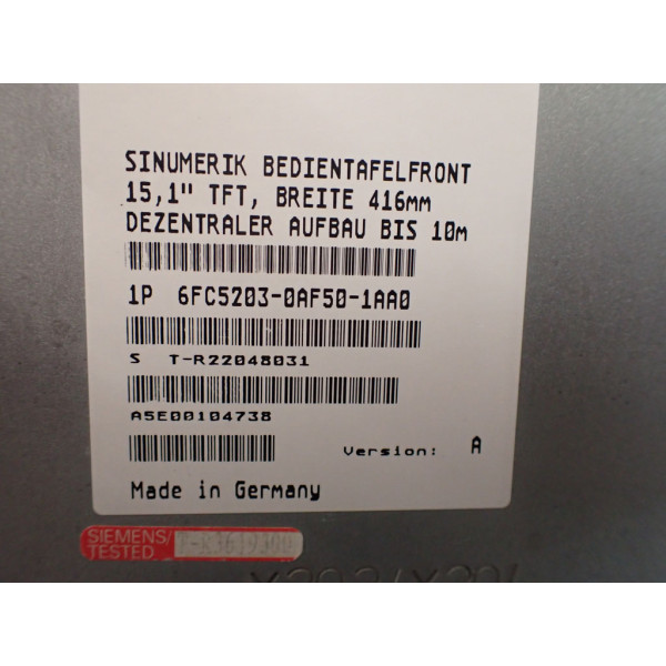 SIEMENS 6FC5203-0AF50-1AA0