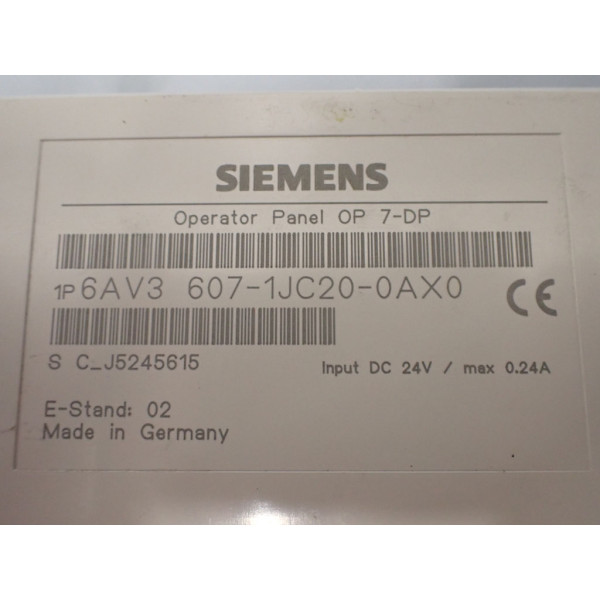 SIEMENS 6AV3607-1JC20-0AX0