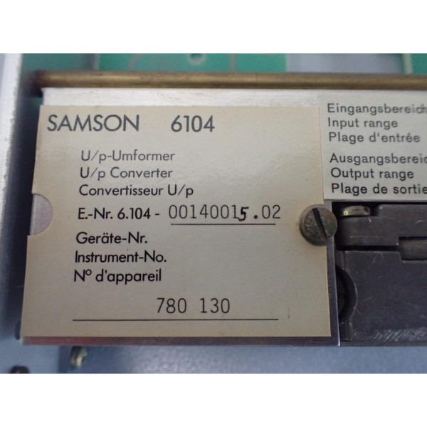 SAMSON E-NR.6.104