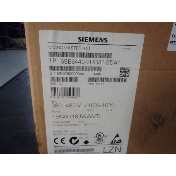 SIEMENS 6SE6440-2UD31-5DA1