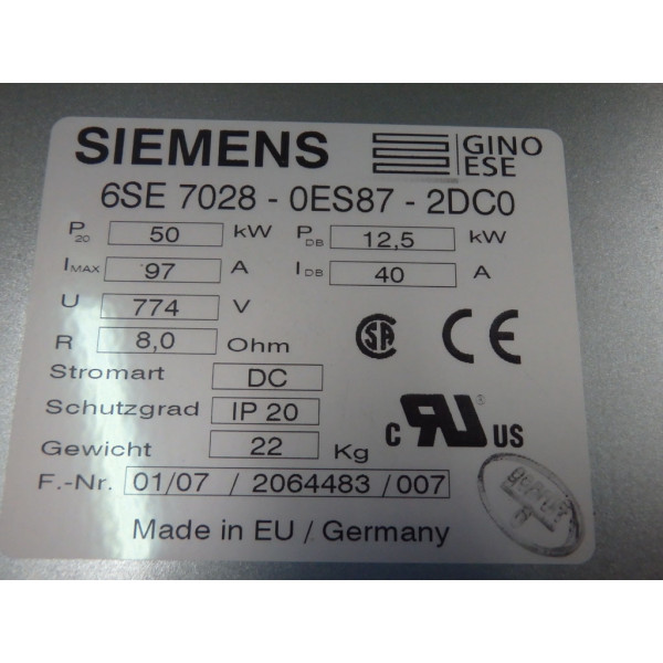 SIEMENS 6SE7028-0ES87-2DC0