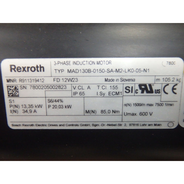 REXROTH MAD130B-0150-SA-M2-LK0-05-N1