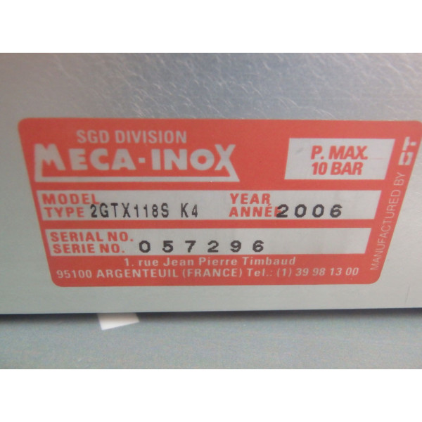 MECA-INOX 2GTX118SK4