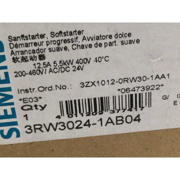 SIEMENS 3RW3024-1AB04