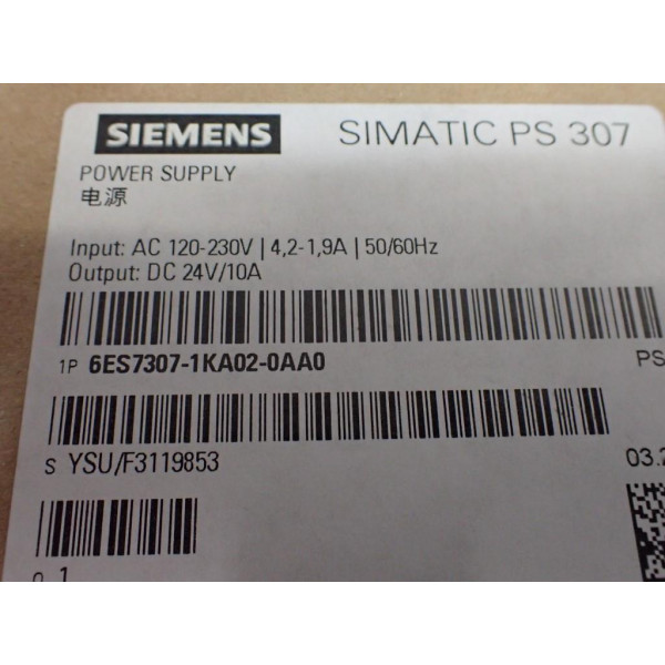 SIEMENS 6ES7307-1KA02-0AA0