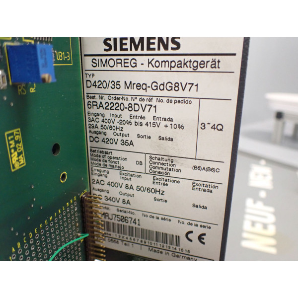 SIEMENS 6RA2220-8DV71