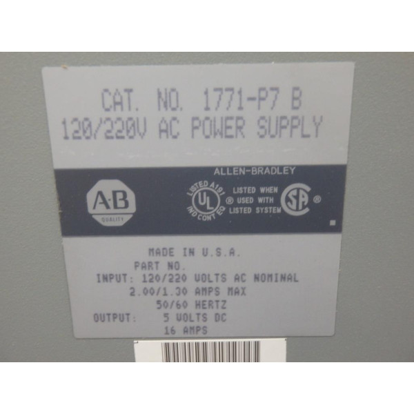 ALLEN-BRADLEY 1771-P7B