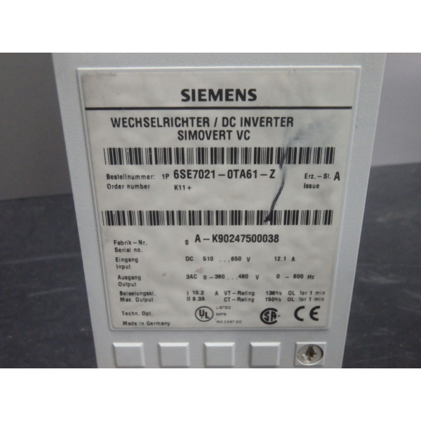 SIEMENS 6SE7021-0TA61