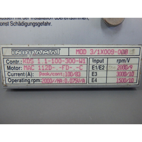 INDRAMAT MOD3/1X009-008