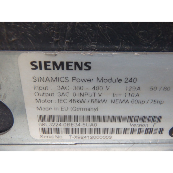 SIEMENS 6SL3224-0BE34-5UA0