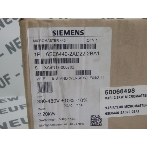 SIEMENS 6SE6440-2AD22-2BA1