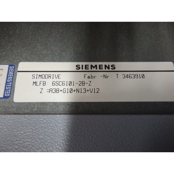 SIEMENS 6SC6101-2B-ZZ.A38+G10+N13+V12