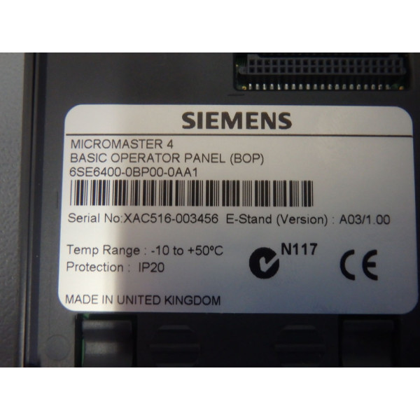 SIEMENS 6SE6400-0BP00-0AA1