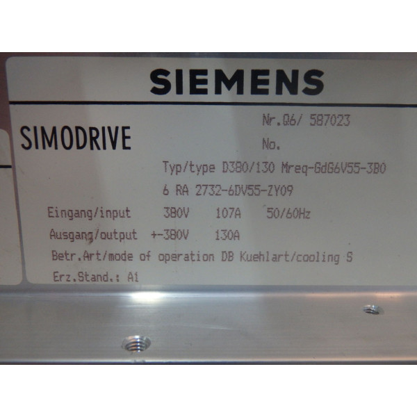 SIEMENS 6RA2732-6DV55-ZY09