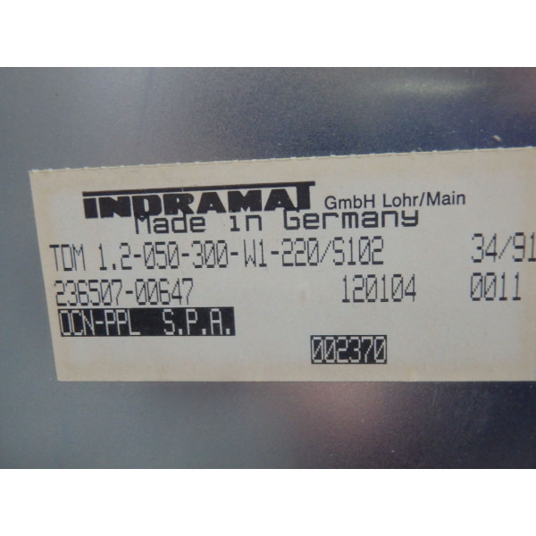 INDRAMAT TDM1.2-050-300-W1-220/S102