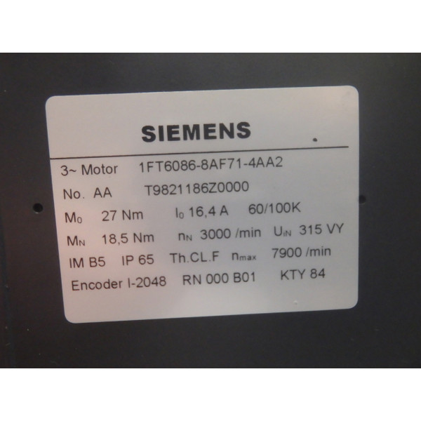 SIEMENS 1FT6086-8AF71-4AA2