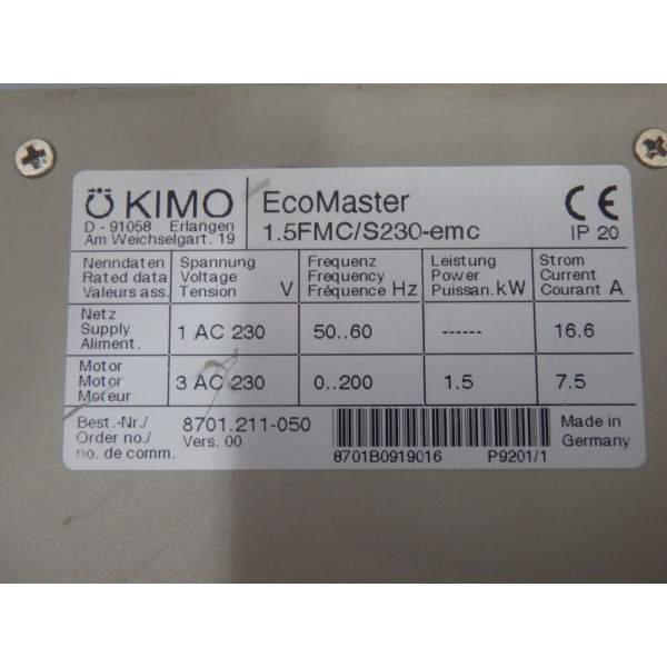 KIMO 1.5FMC/S230-EMC