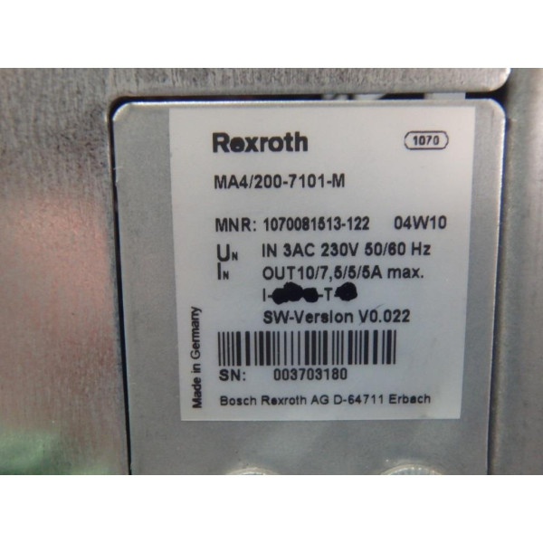 REXROTH MA4/200-7101-M