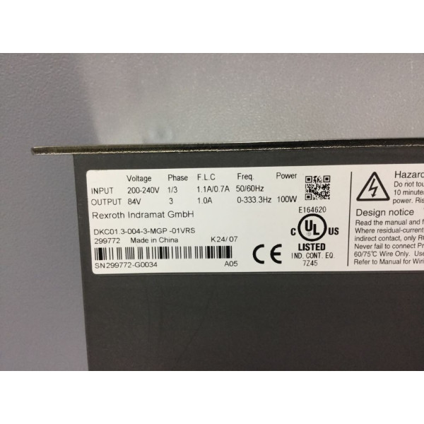 REXROTH DKC01.3-004-3-MGP-01VRS