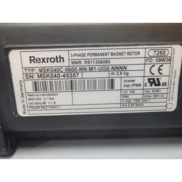 REXROTH MSK040C-0600-NN-M1-UG0-NNNN