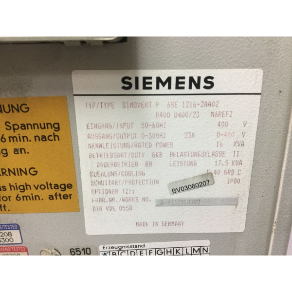 SIEMENS 6SE1216-2AA02