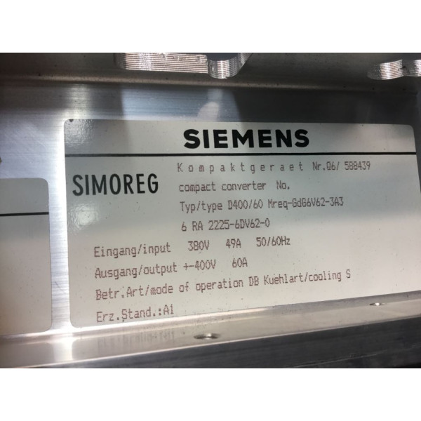 SIEMENS 6RA2225-6DV62-0