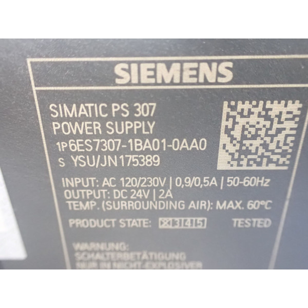 SIEMENS  6ES7307-1BA01-0AA0