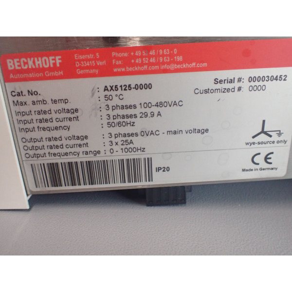 BECKHOFF AX5125-0000