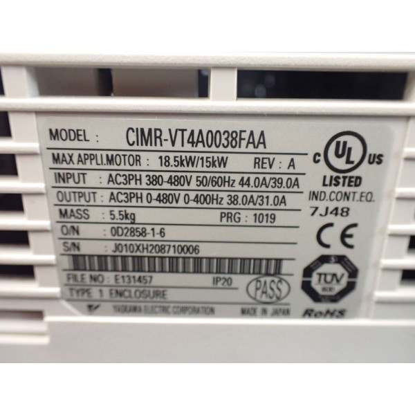 YASKAWA CIMR-VT4A0038FAA